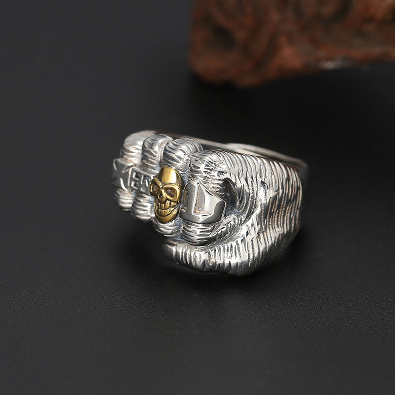 Wholesale Retro domineering fist ring